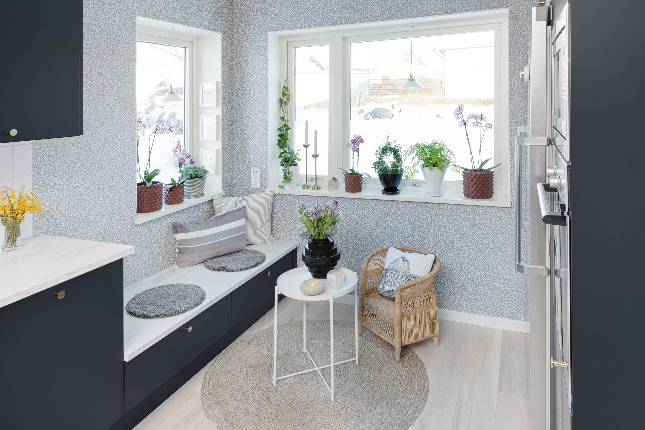 Prisvärt kök efter renovering.