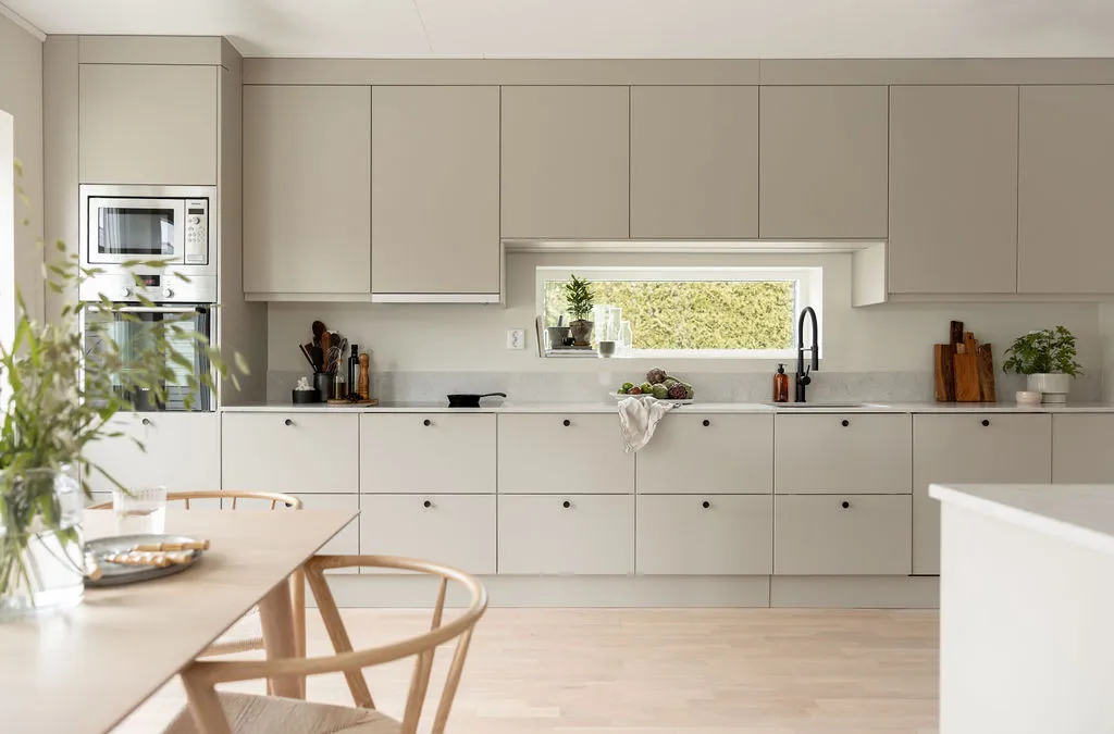 Prisvärt kök efter renovering.